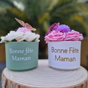 Mini box florale pot terre cuite