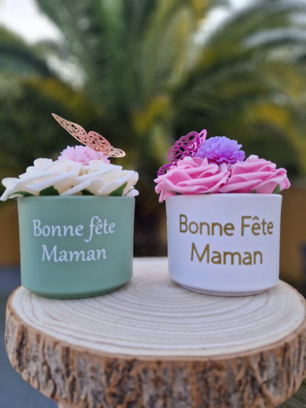 Mini box florale pot terre cuite