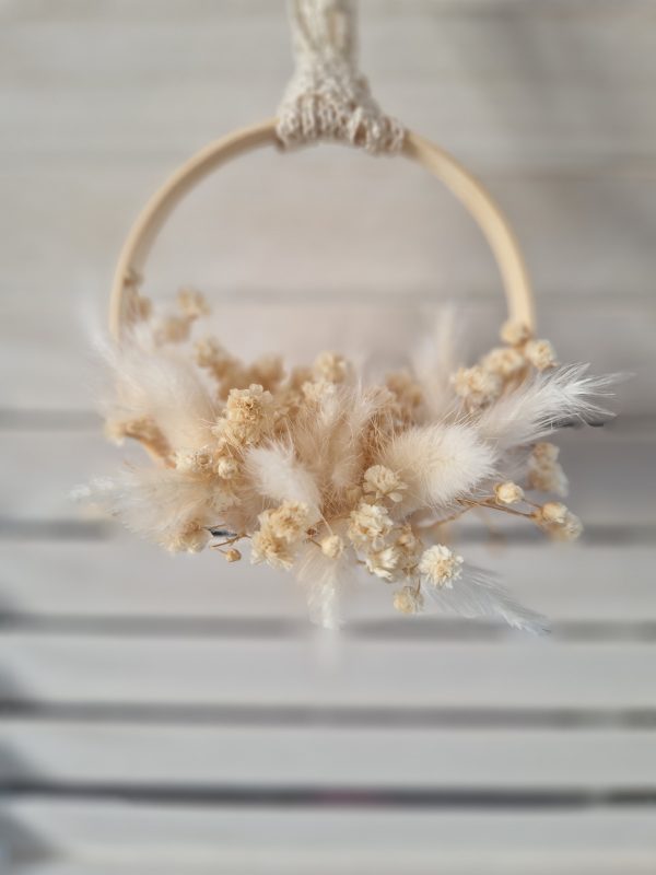 Couronne bambou fleurs séchées – Image 8