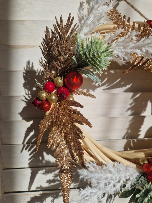 Petite couronne osier Noël – Image 5