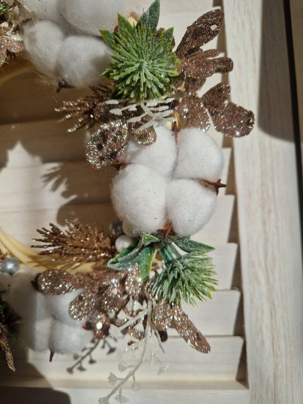 Petite couronne osier Noël – Image 3