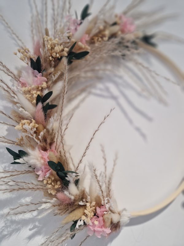 Couronne bambou fleurs séchées – Image 4