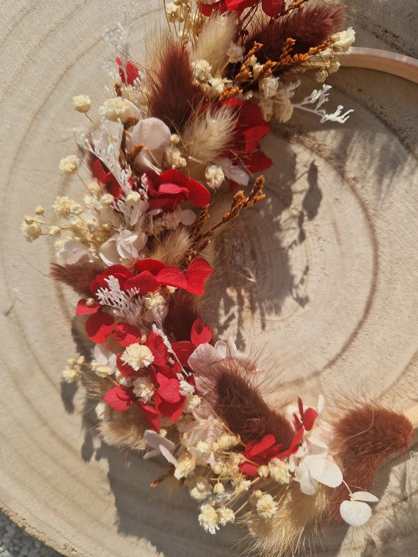 Couronne bambou fleurs séchées – Image 3