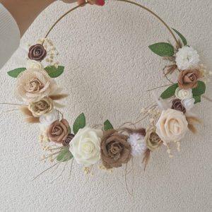 Couronne acier mélange de fleur